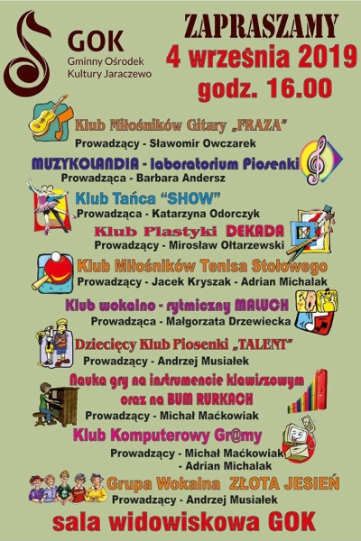 Zapisy do KLUBÓW GOK
