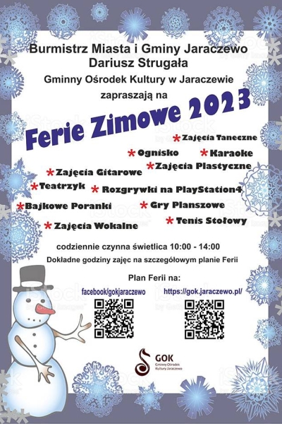 Ferie ZIMA 2023