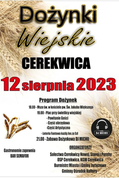 Dożynki wiejskie w Cerekwicy