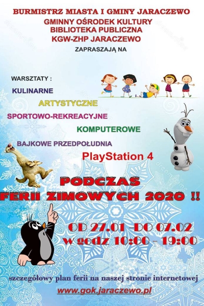 Ferie zimowe 2020