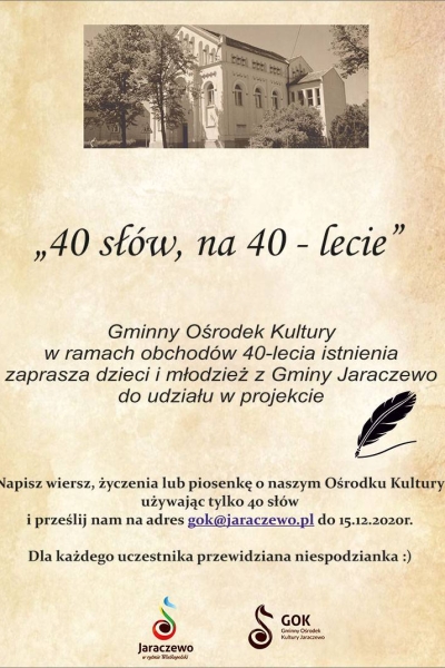 40 lecie GOK – zobacz życzenia